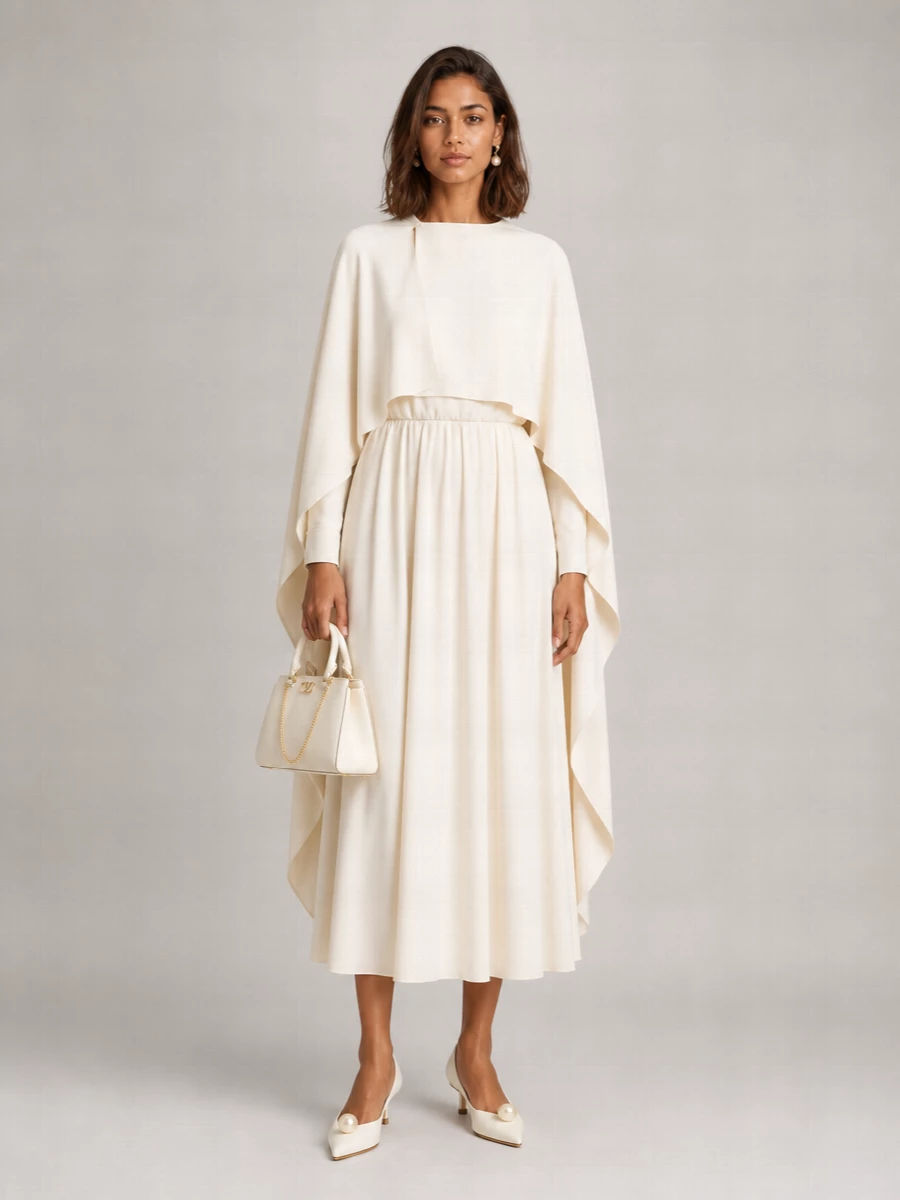 Alberta Ferretti satin v-neck draped long-sleeve wrap maxi dress