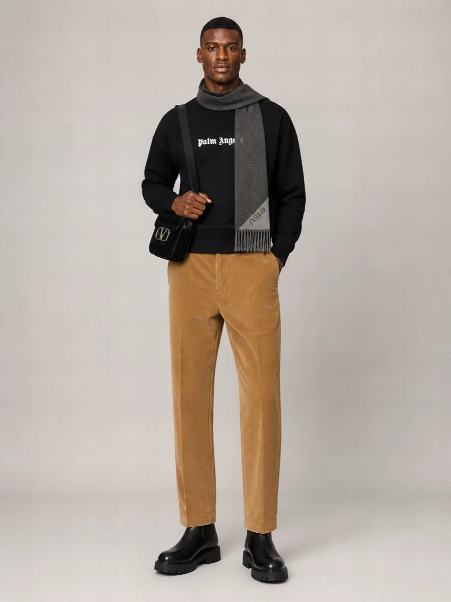 Palm Angels Corduroy Straight-Leg Trousers