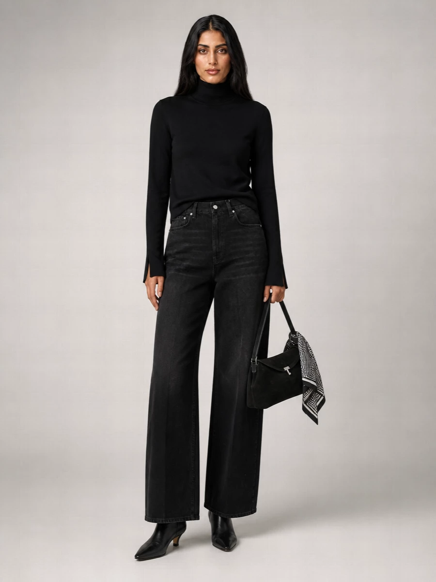 Totême Leather Ankle Boots