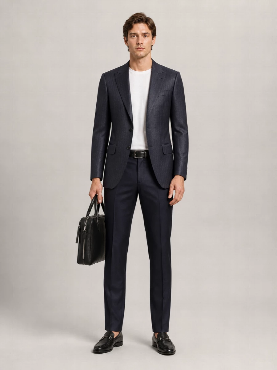Tom Ford Wool Straight-Leg Tailored Trousers