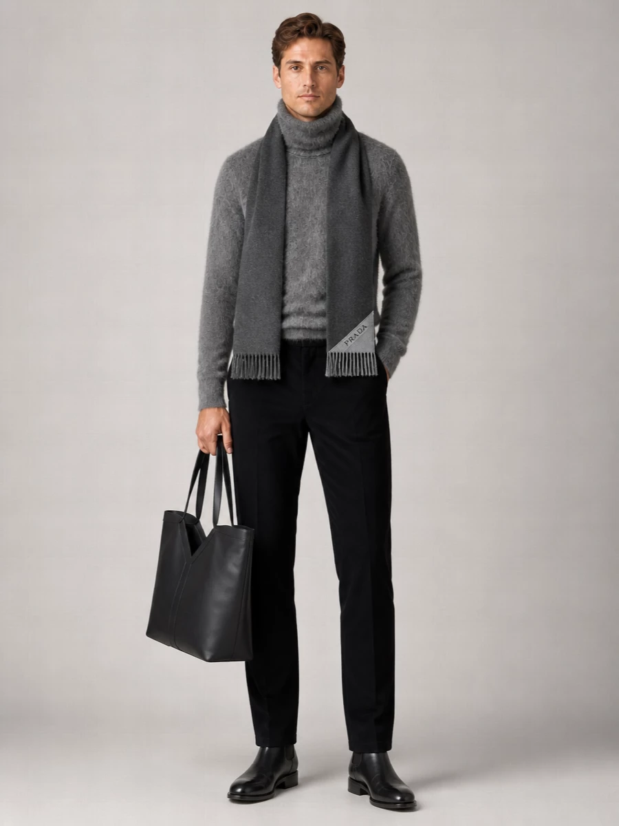 Saint Laurent Mohair Turtleneck Sweater