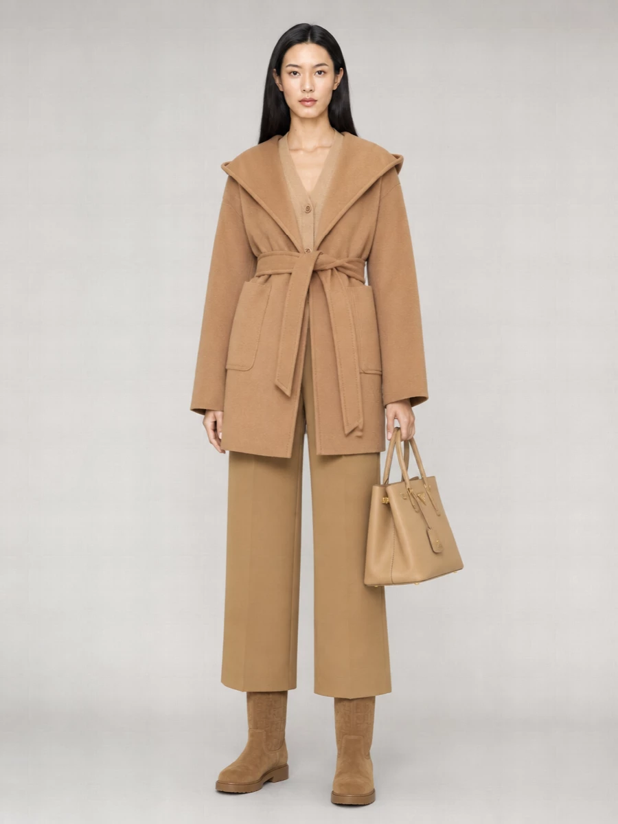 Max Mara Camel Hair Single-Breasted Coat