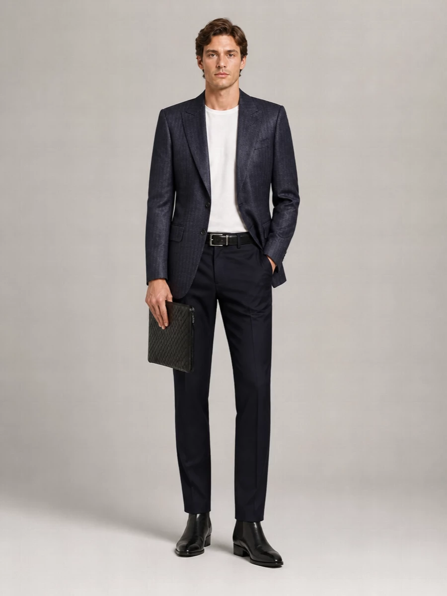 Tom Ford Cotton Slim Straight-Leg Chino Trousers