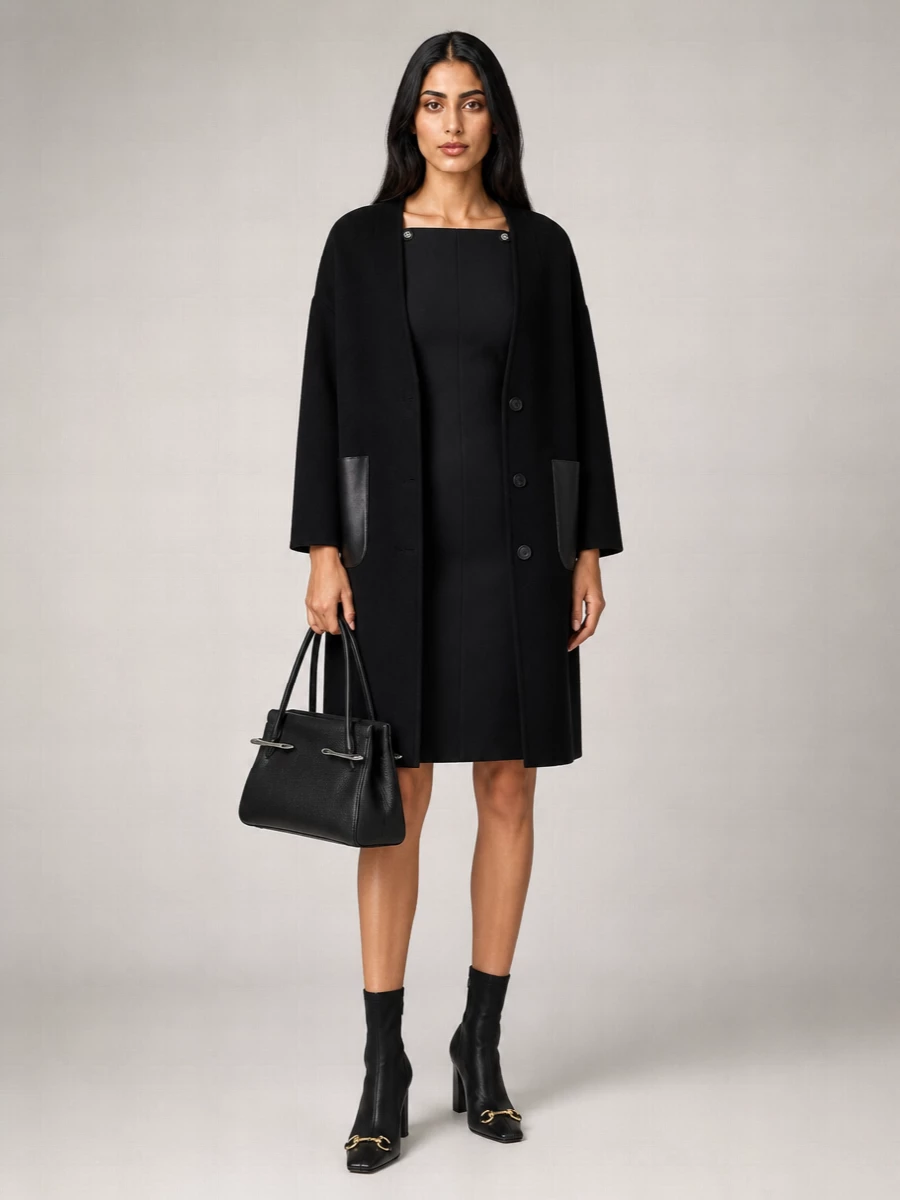 Gucci Wool Silk Single-Breasted Coat