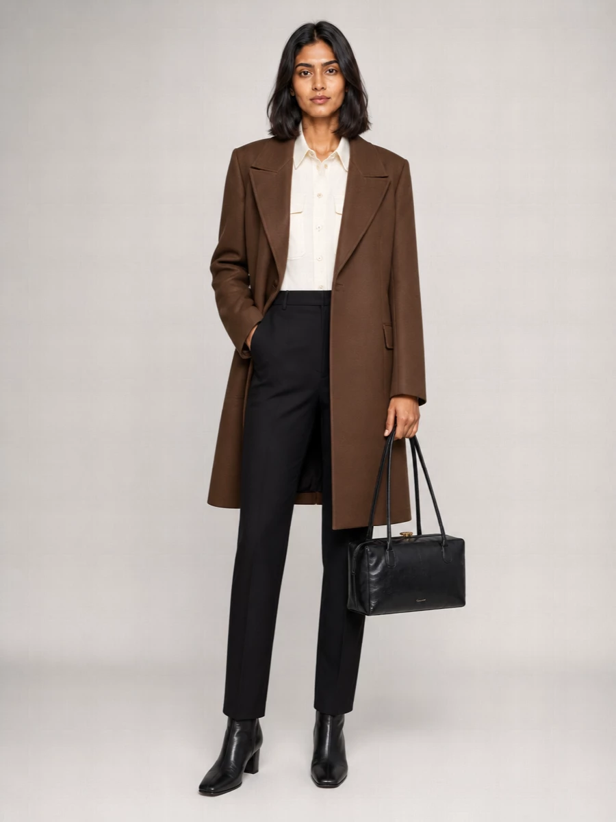 Jil Sander Wool Double-Breasted Coat