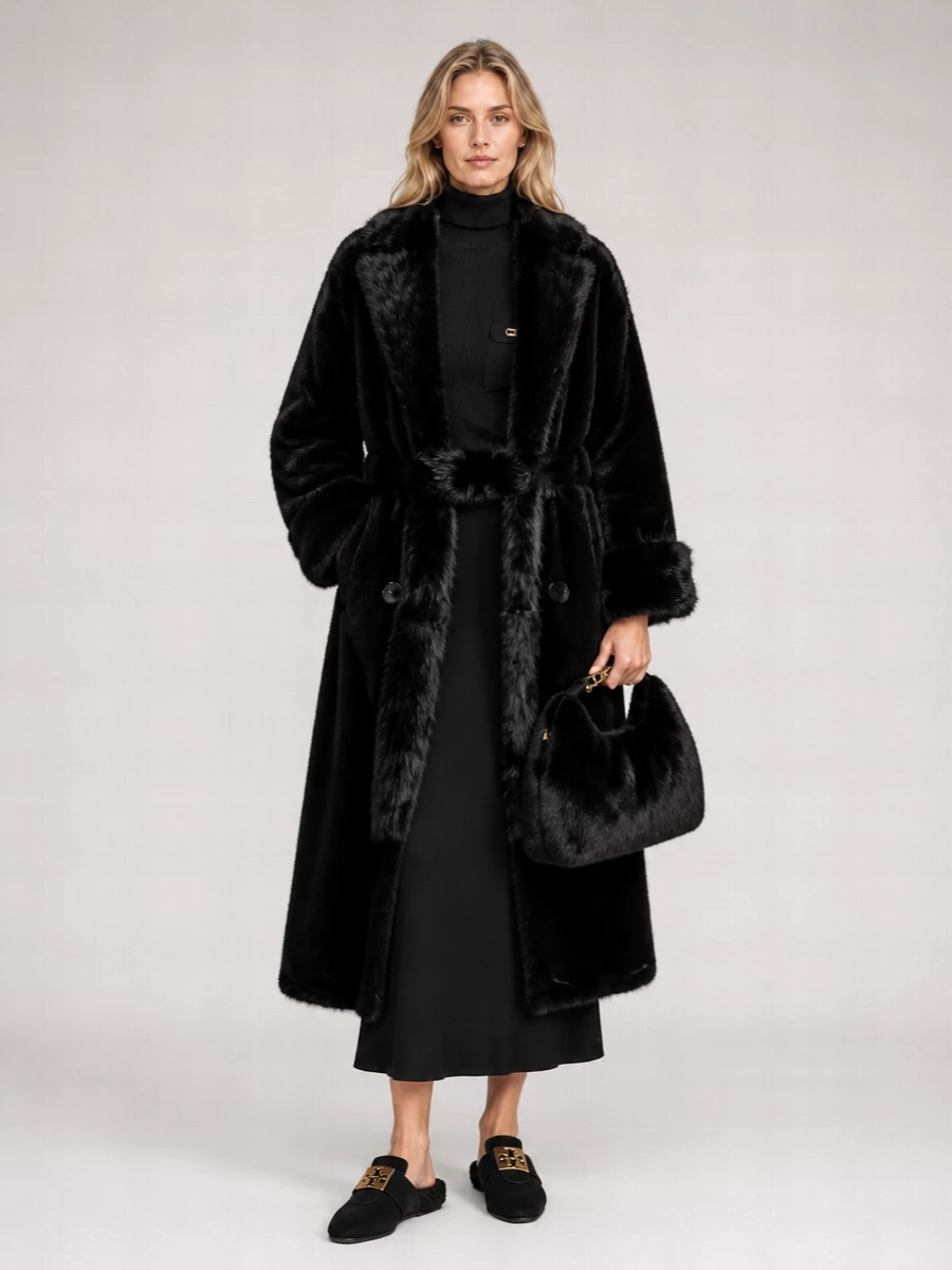 Tory Burch Suede Shearling Mules