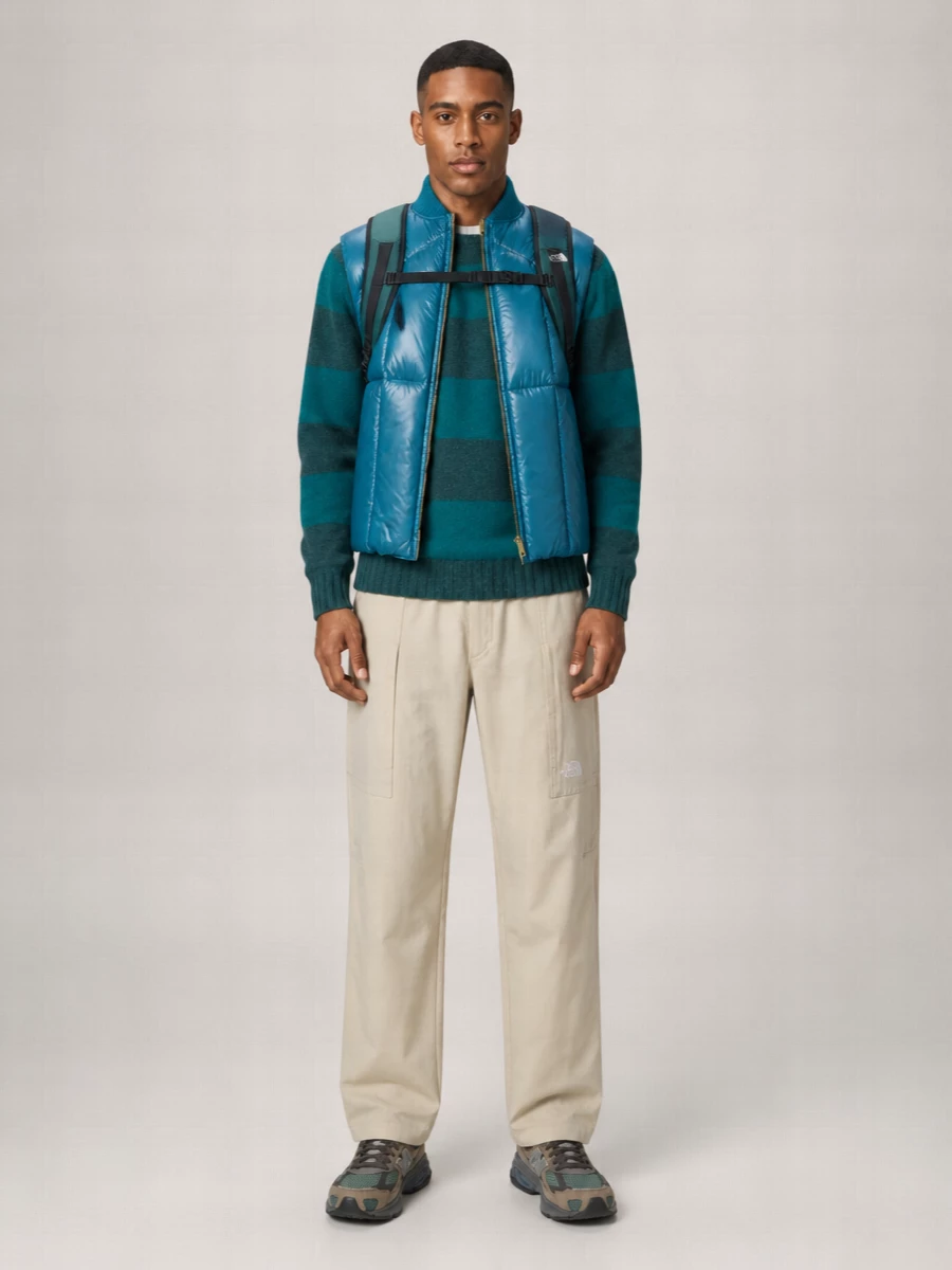 Beams Plus Nylon Sleeveless Padded Jacket