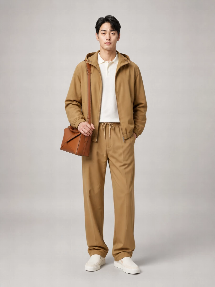 Moncler Linen Reversible Parka