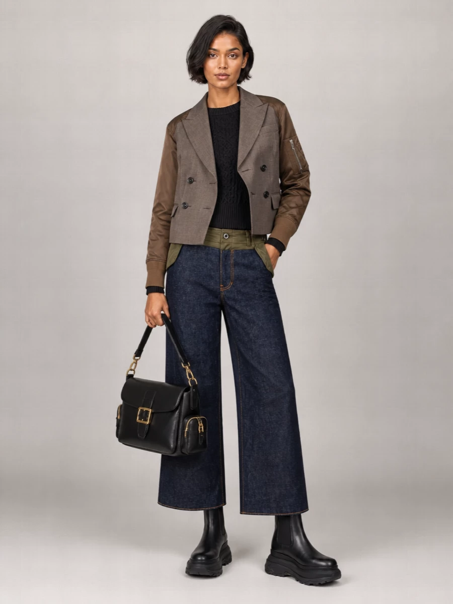 Sacai Double Breasted Coat