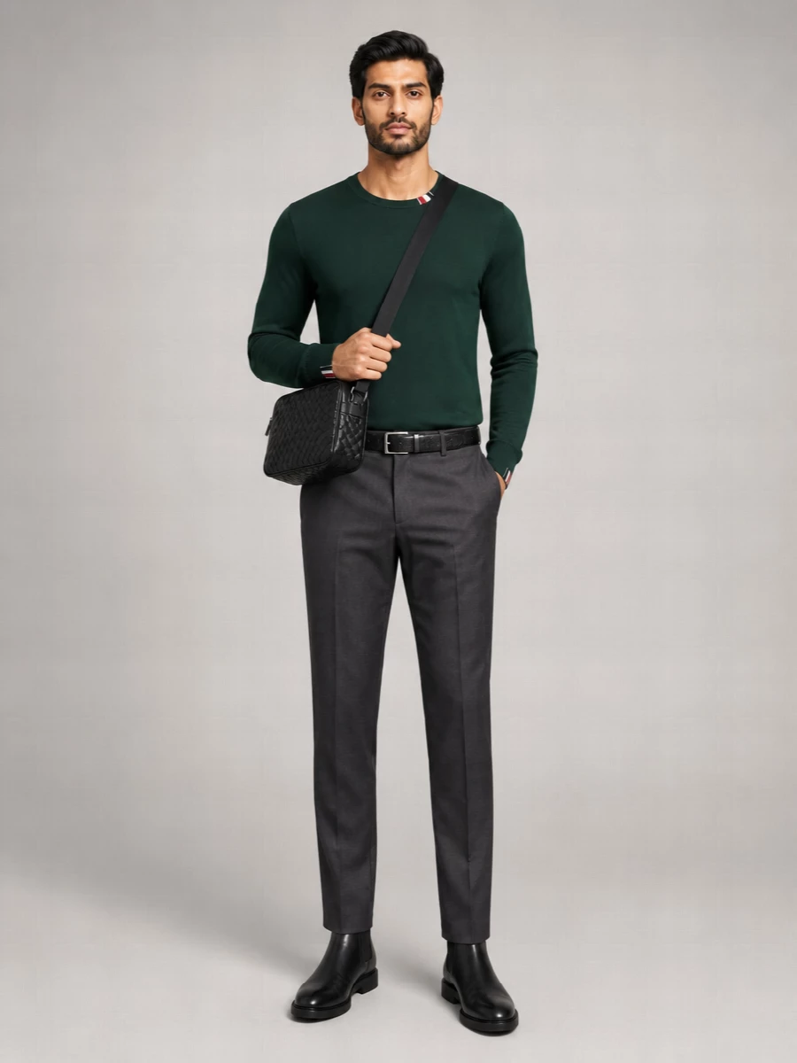 Thom Browne Wool Crew-Neck Jumper