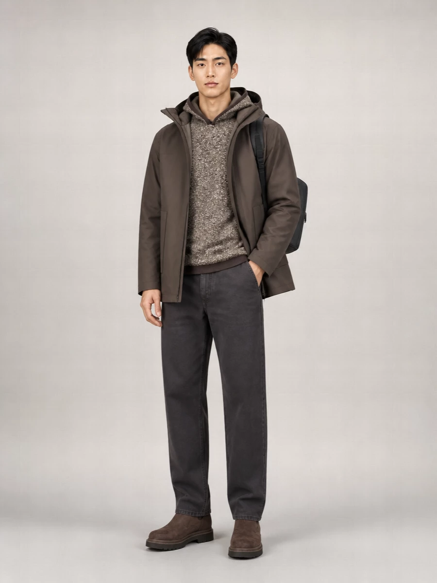 K-Way Padded Hooded Raincoat