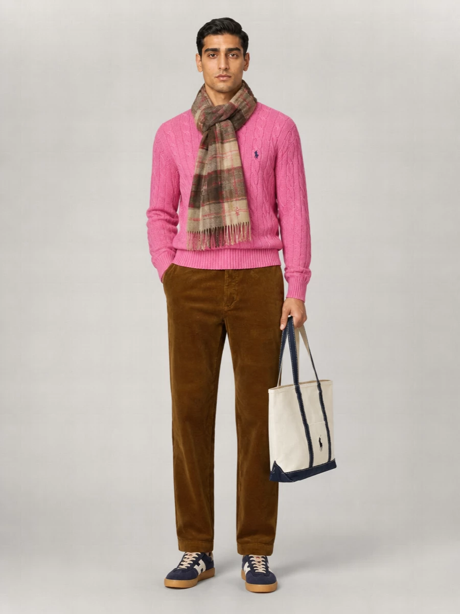 Polo Ralph Lauren Cashmere-Blend Cable-Knit Sweater