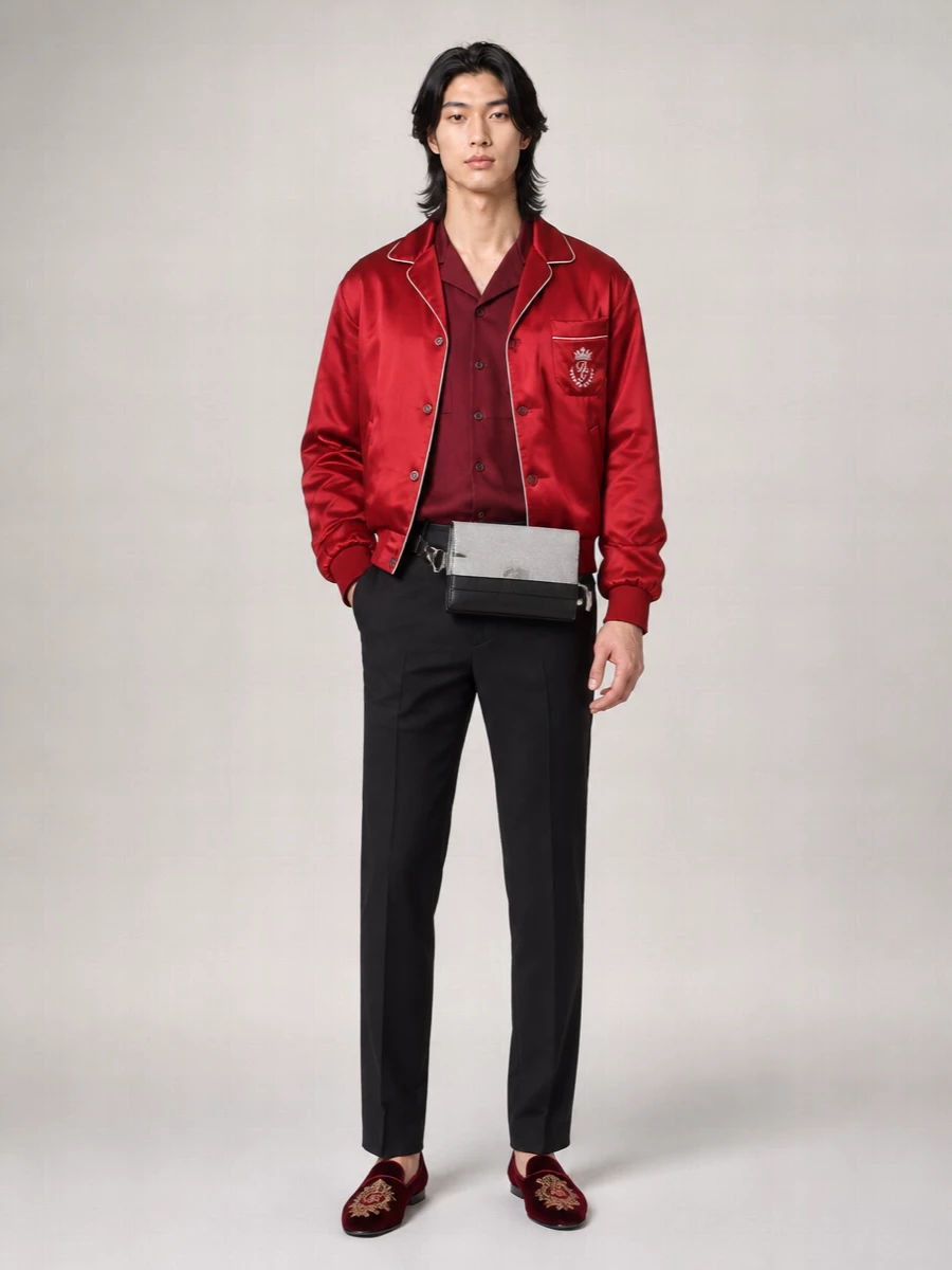 Dolce&Gabbana Velvet Embroidered Loafers