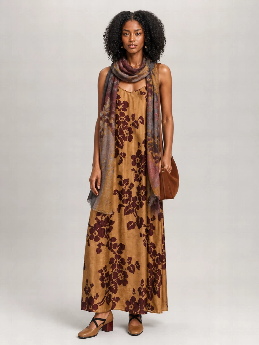 Uma Wang printed midi dress