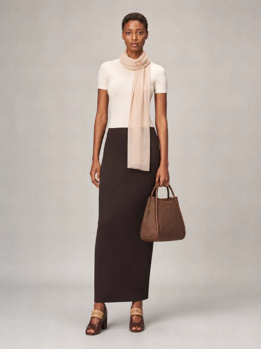 Max Mara Ribbed Logo Print T-Shirt