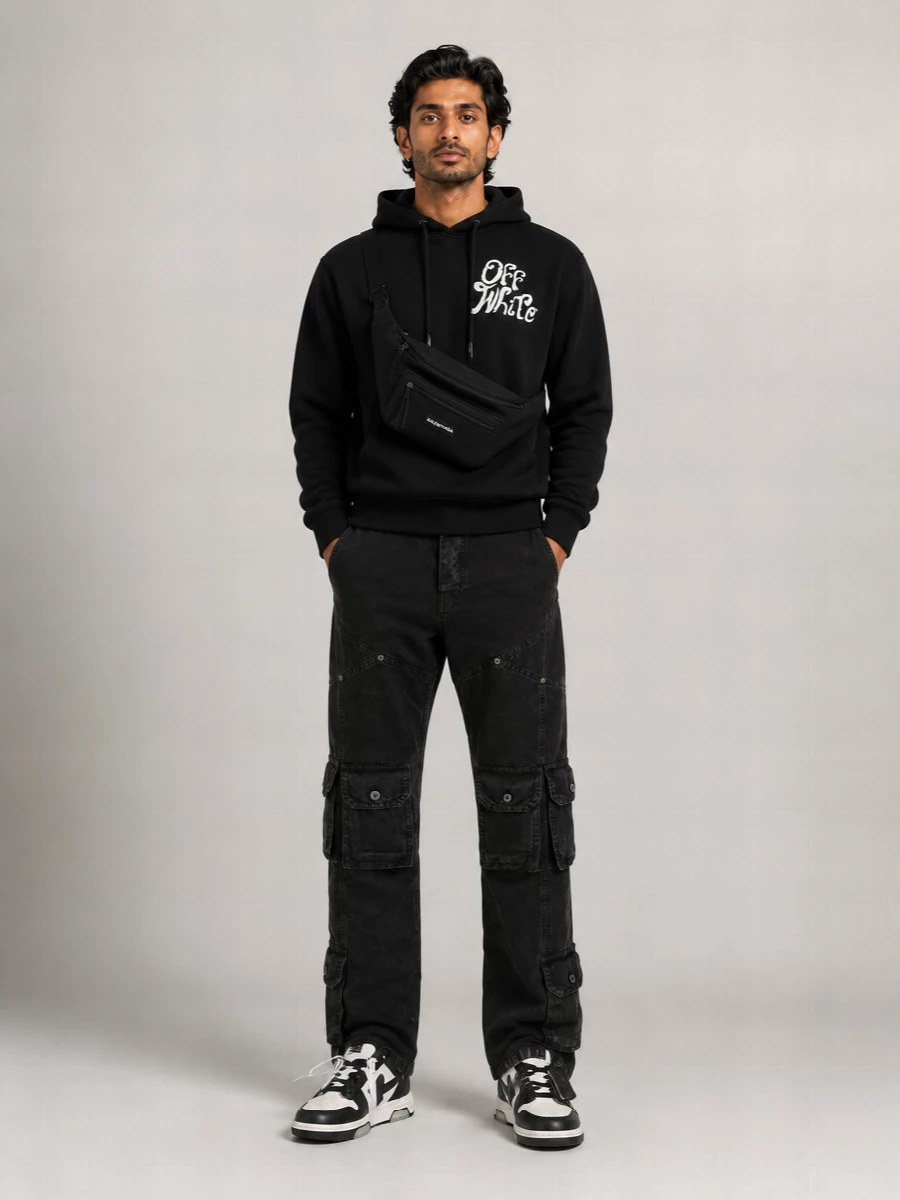 Off-White Cotton Hoodie