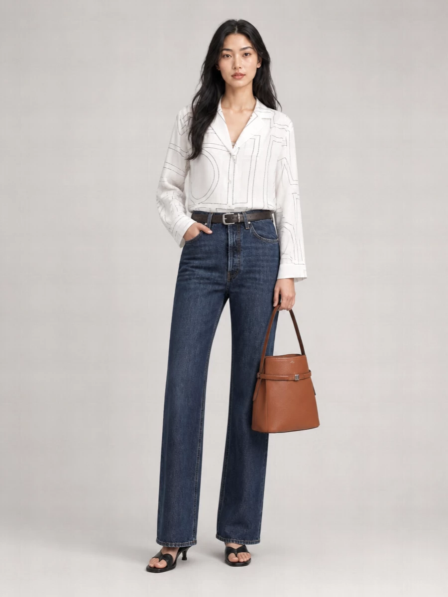 Totême Denim Jeans Belt Loops