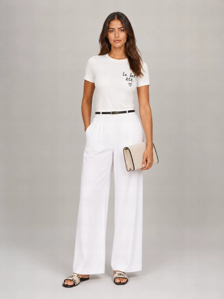Weekend Max Mara Cotton Graphic Print T-Shirt