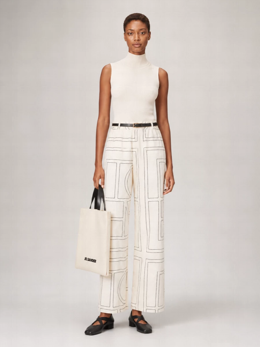 Jil Sander Market Tote Medium Canvas Tote Bag