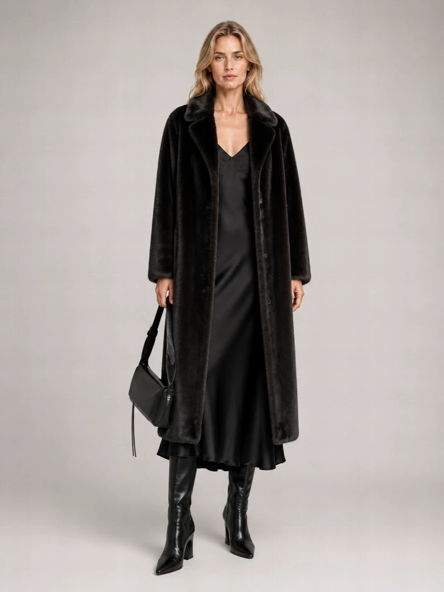 Mm6 Maison Margiela Faux Fur Coat