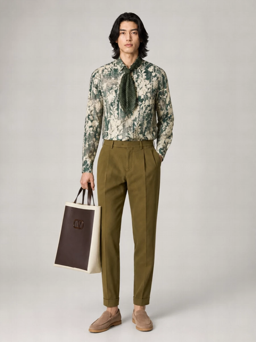 Pt Torino Printed Satin Shirt