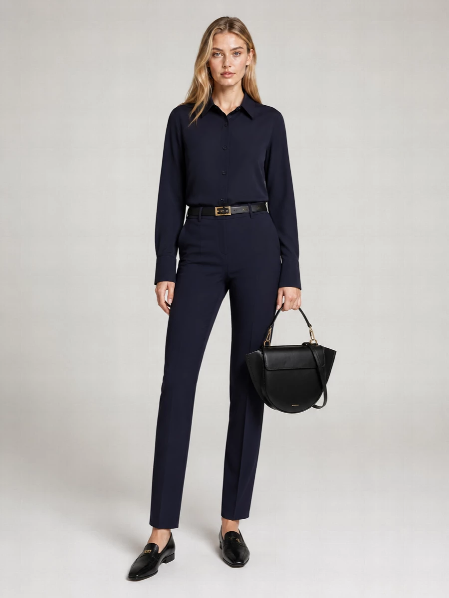 Max Mara Wool Blend Tailored Trousers