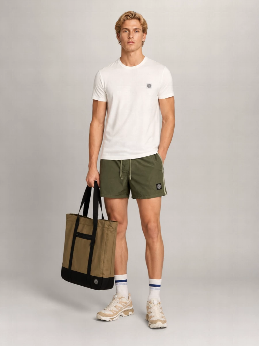 Stone Island Canvas Tote Bag