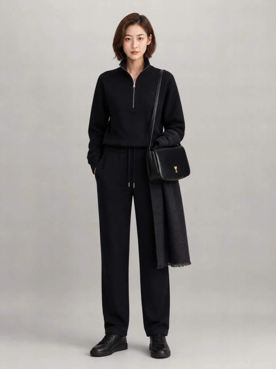 Ami Paris Cotton Regular-Fit Sweatpants