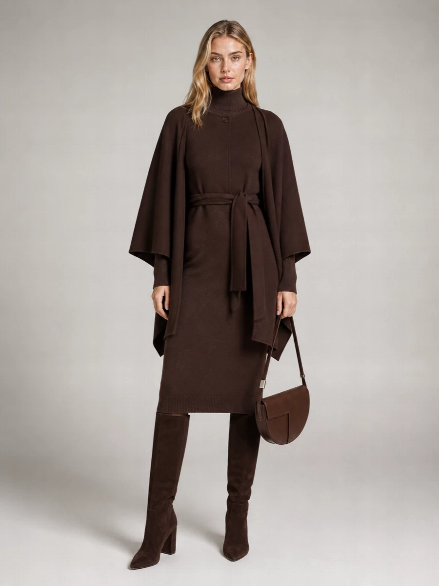 Parosh Wool Poncho