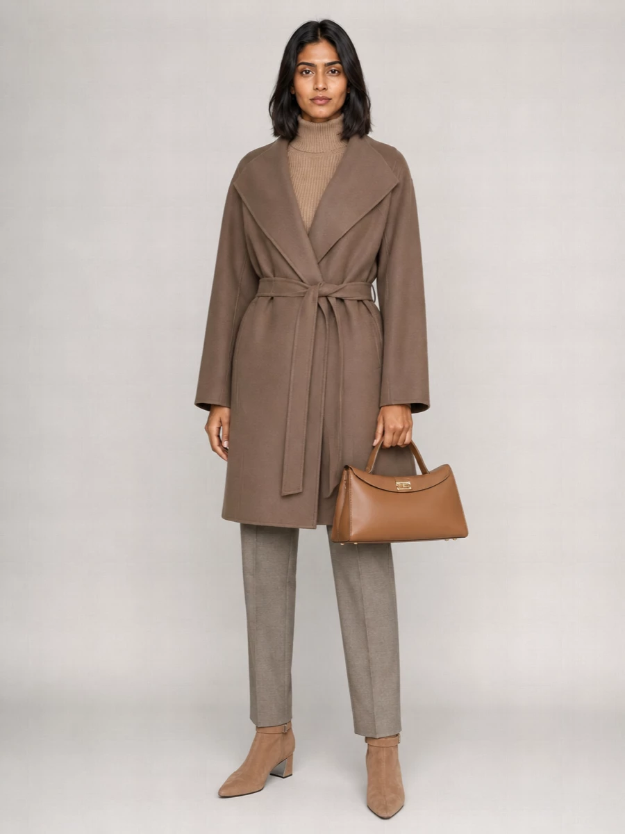 S Max Mara Virgin Wool Single-Breasted Coat