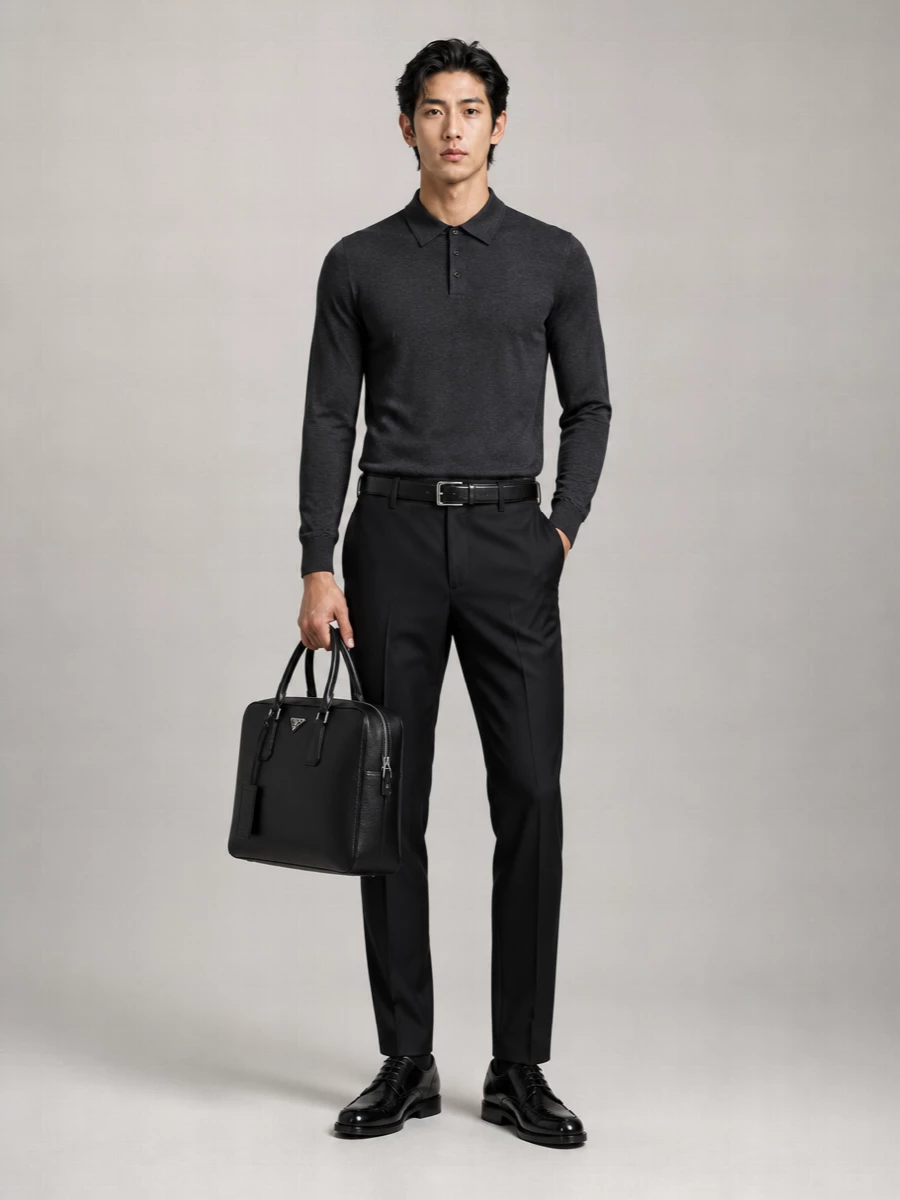 Zegna Wool Straight-Leg Tailored Trousers