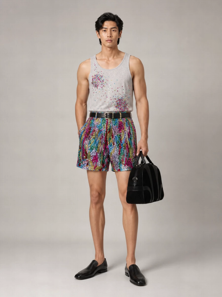 Dries Van Noten Embellished Crepe Bermuda Shorts