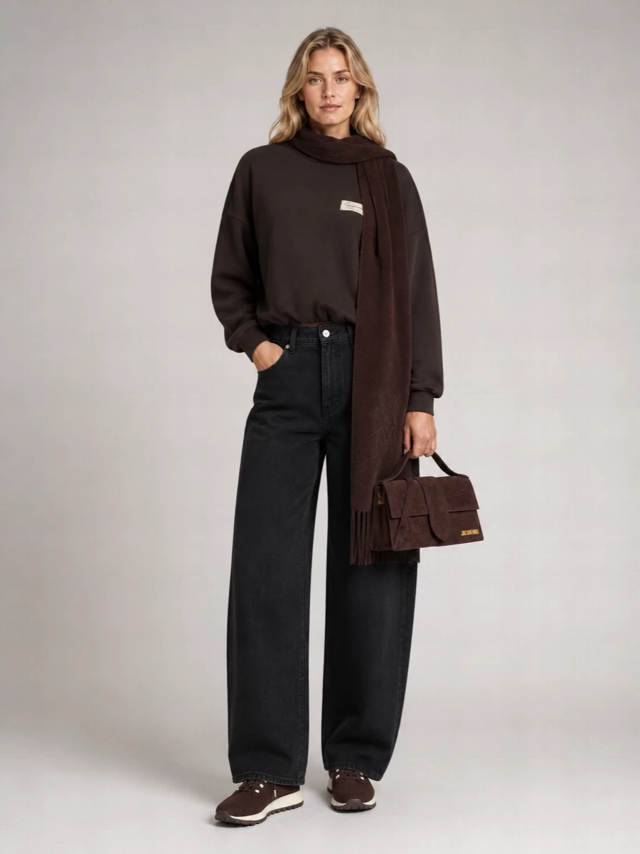 Jacquemus Cotton Oversized Crewneck Sweatshirt