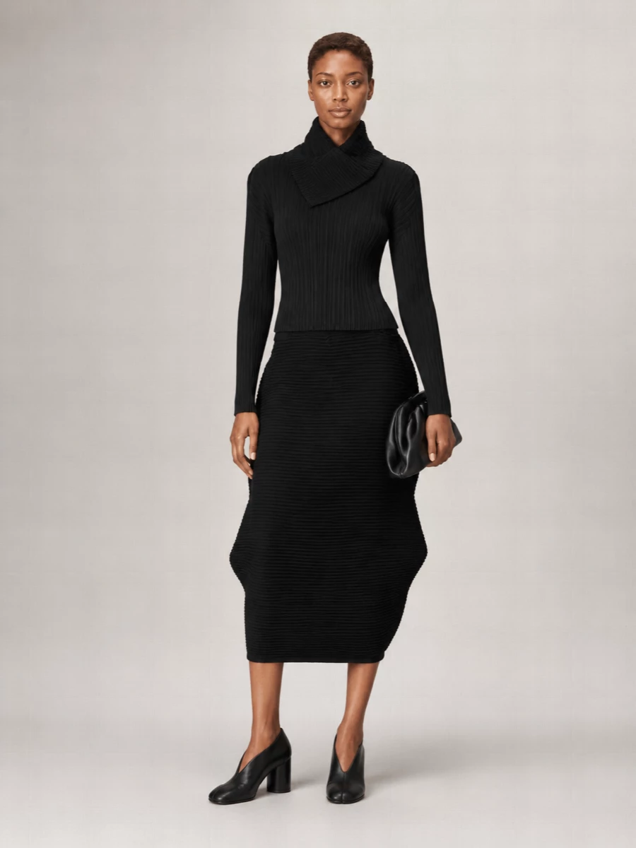 Pleats Please Issey Miyake Long-Sleeve Top