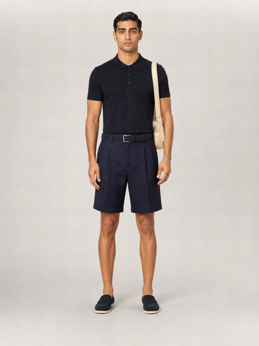 John Smedley Cotton Short-Sleeve Polo Shirt