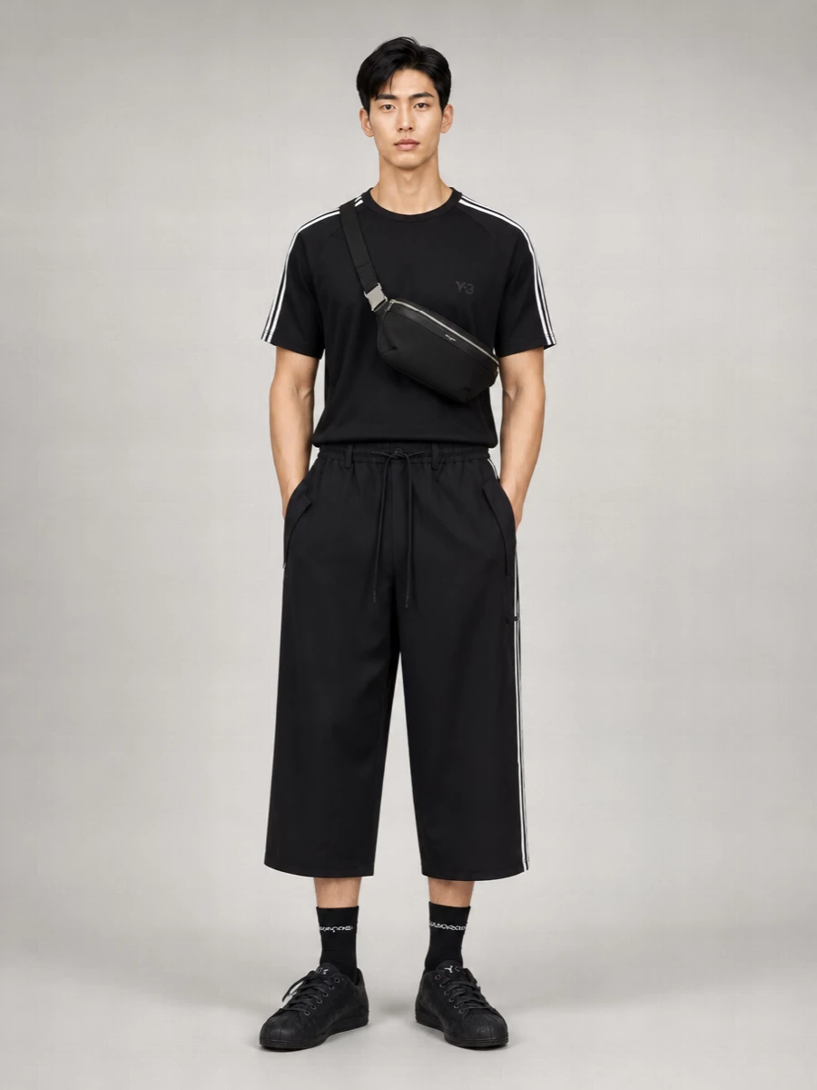 Y-3 Wool-Blend Straight-Leg Cargo Shorts