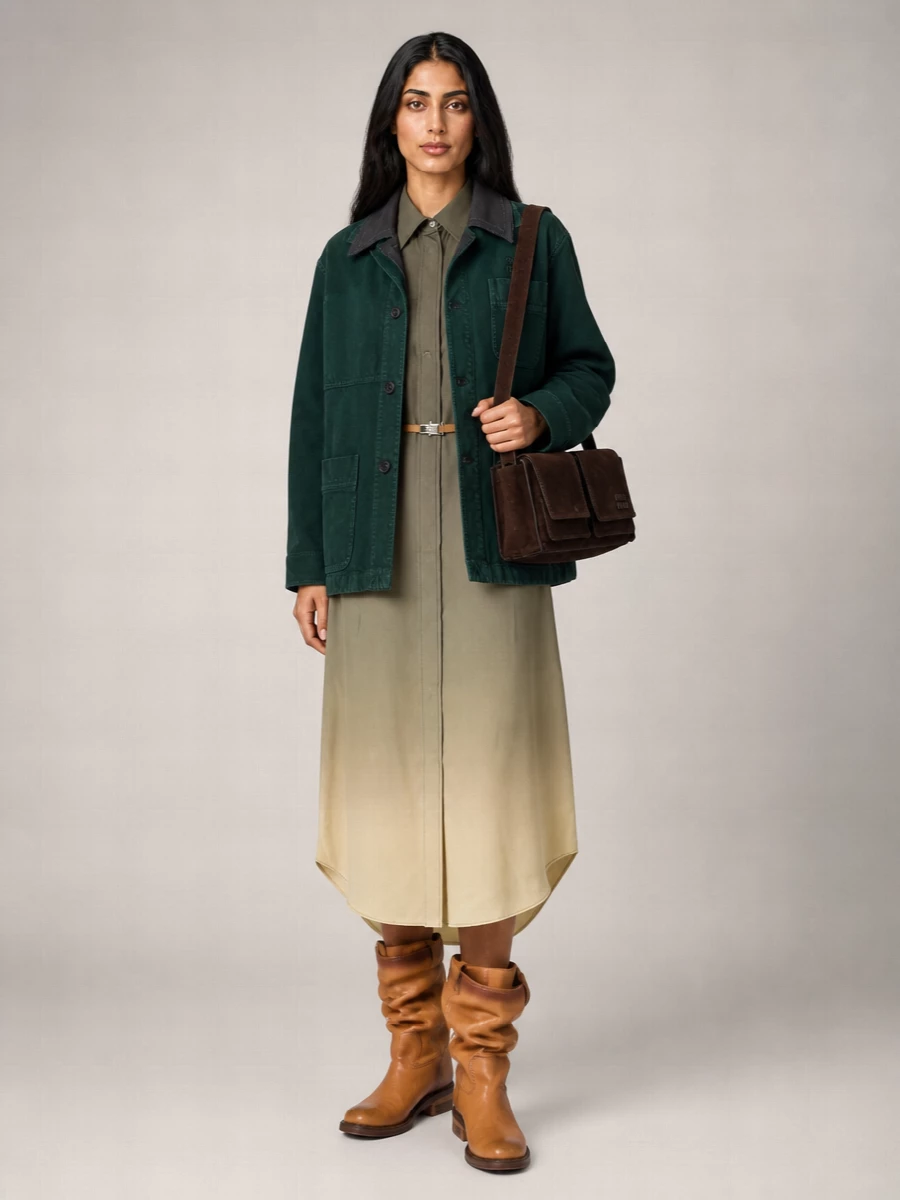 Miu Miu Denim Single Breasted Coat