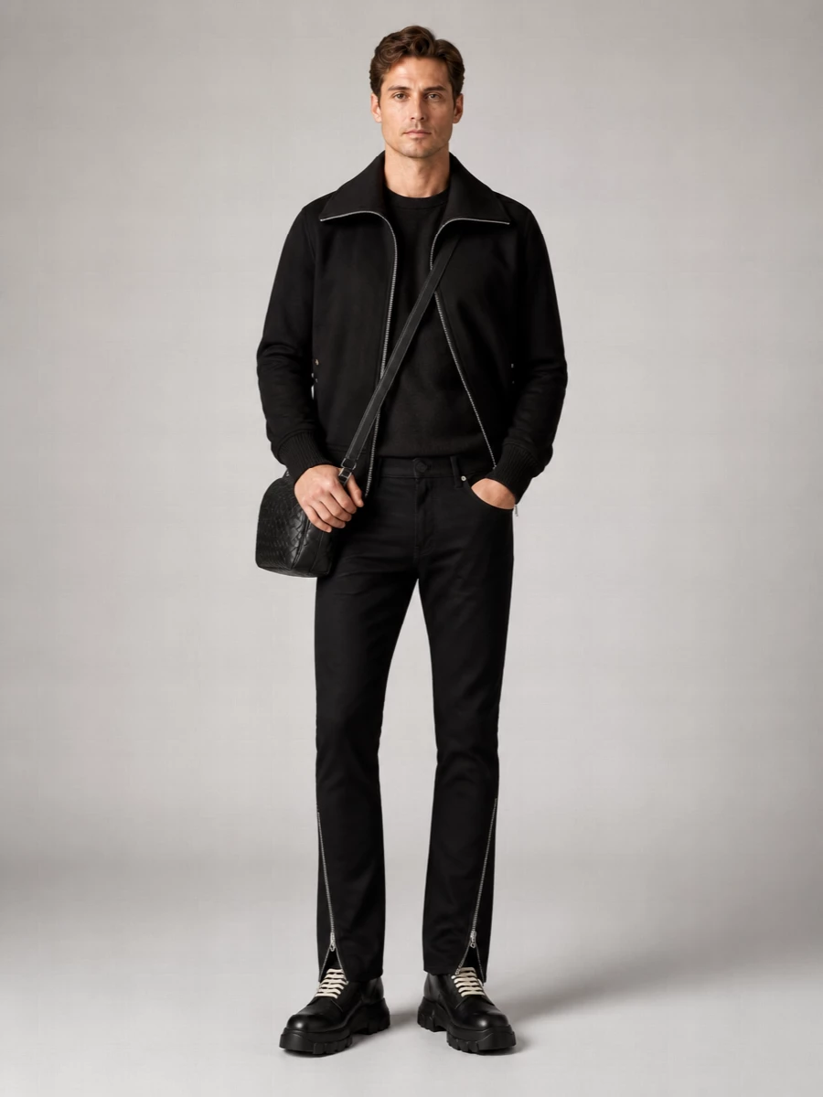 Rick Owens Virgin Wool Padded Bomber Jacket