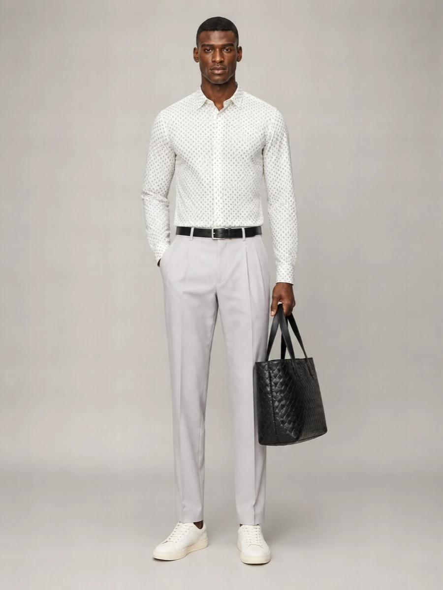 Tom Ford Silk Paisley Print Long-Sleeve Shirt