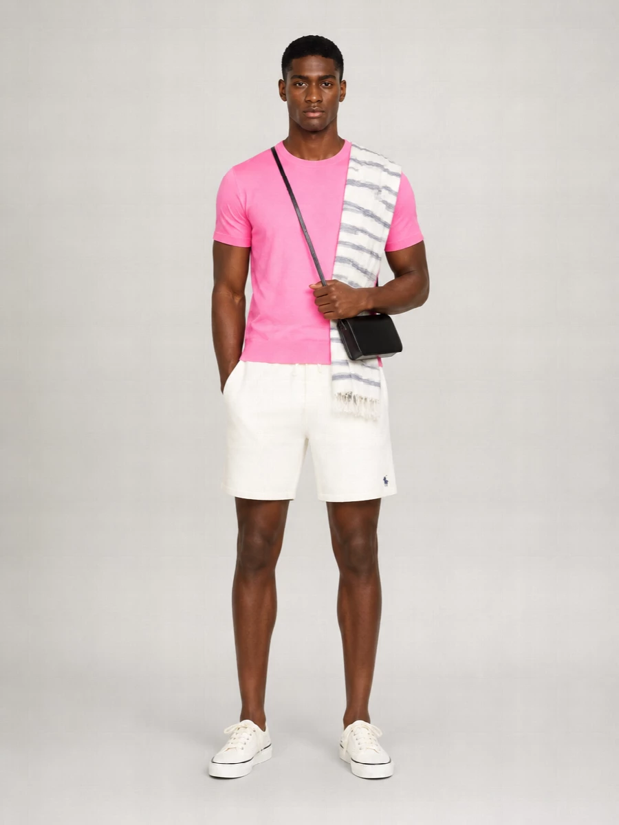 John Smedley Fine-Knit Cotton Short-Sleeve Jumper