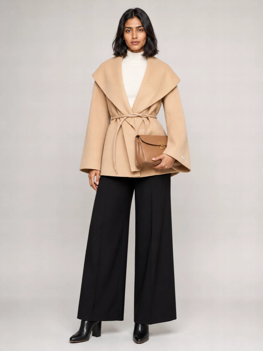 Sportmax Virgin Wool Cape