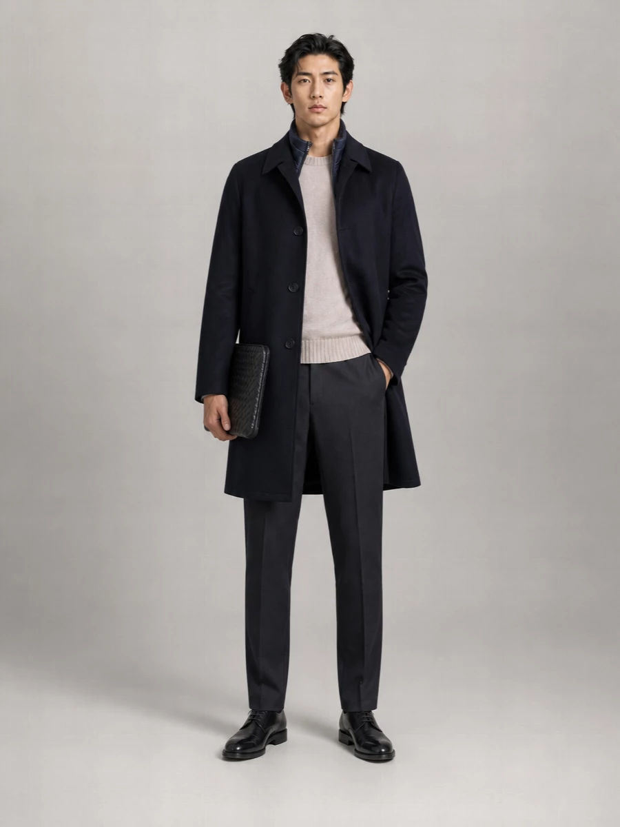Herno Single-Breasted Wool Coat