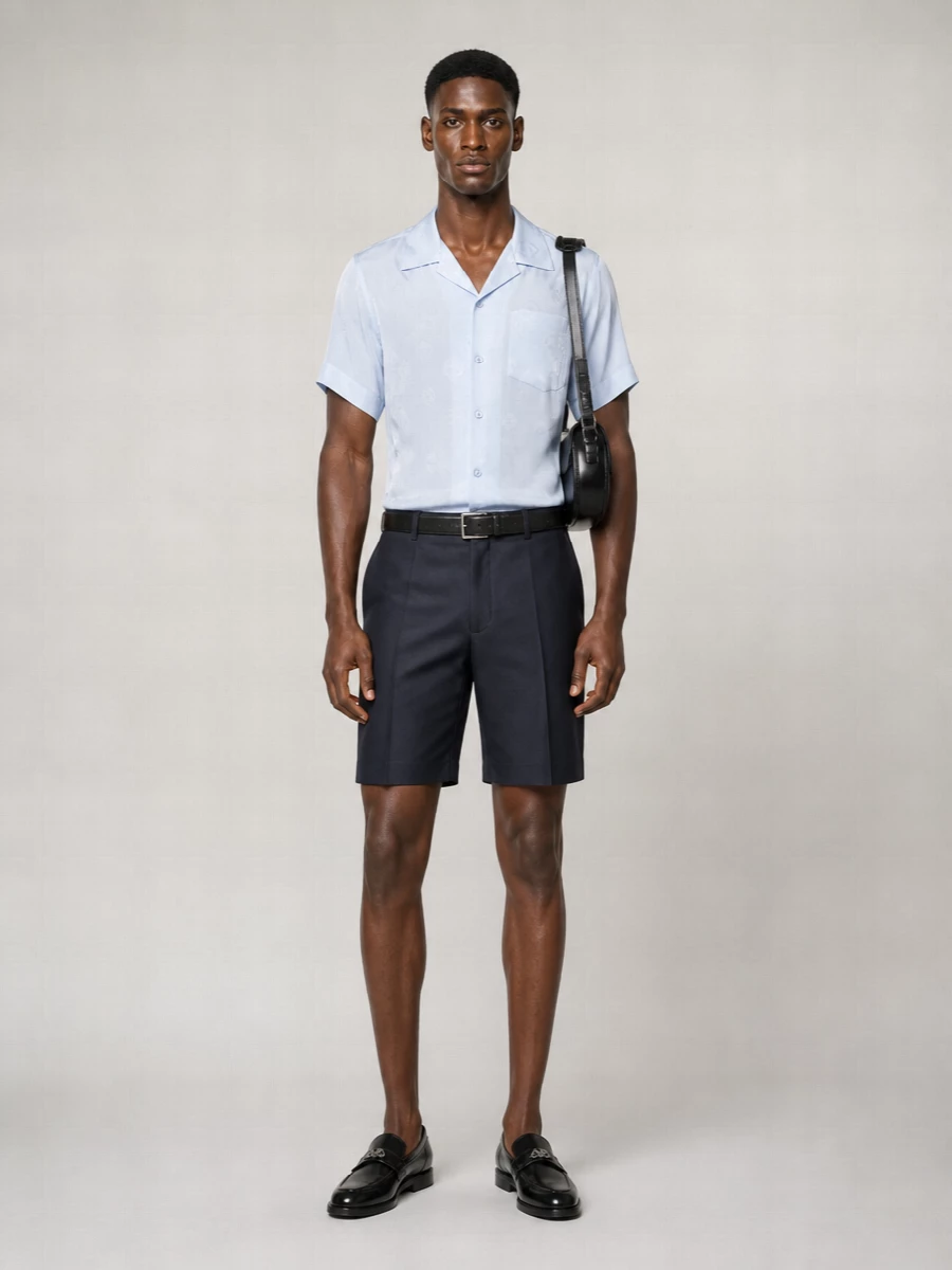 Alexander Mcqueen Denim Tailored Bermuda Shorts