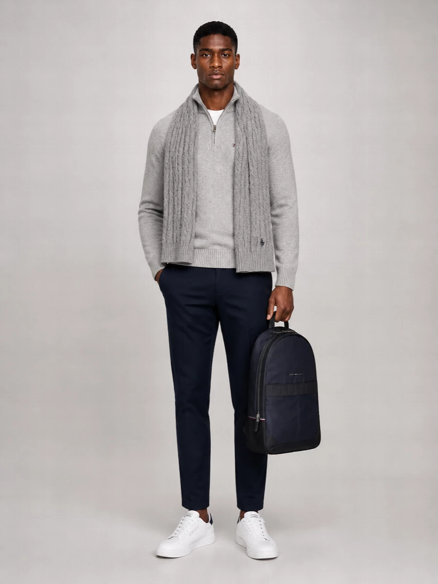Tommy Hilfiger Leather Low-Top Sneakers
