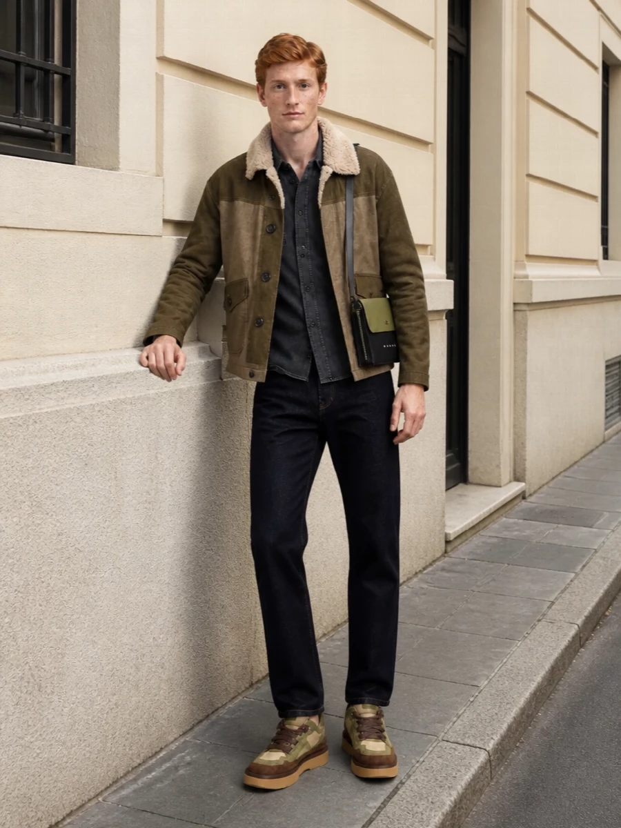 Isabel marant field jacket dark jeans outfit