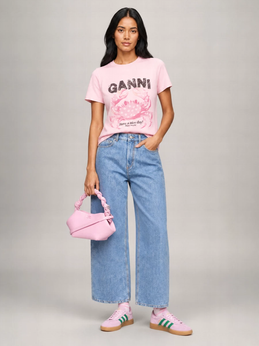 Ganni Bou Mini Leather Shoulder Bag