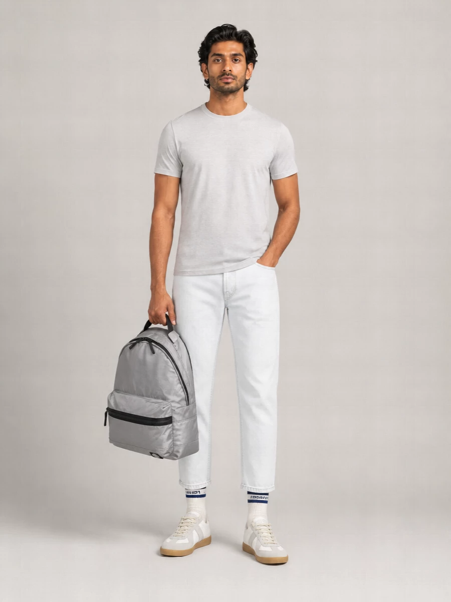 Stone Island Cotton Ribbed Logo Patch T-Shirt