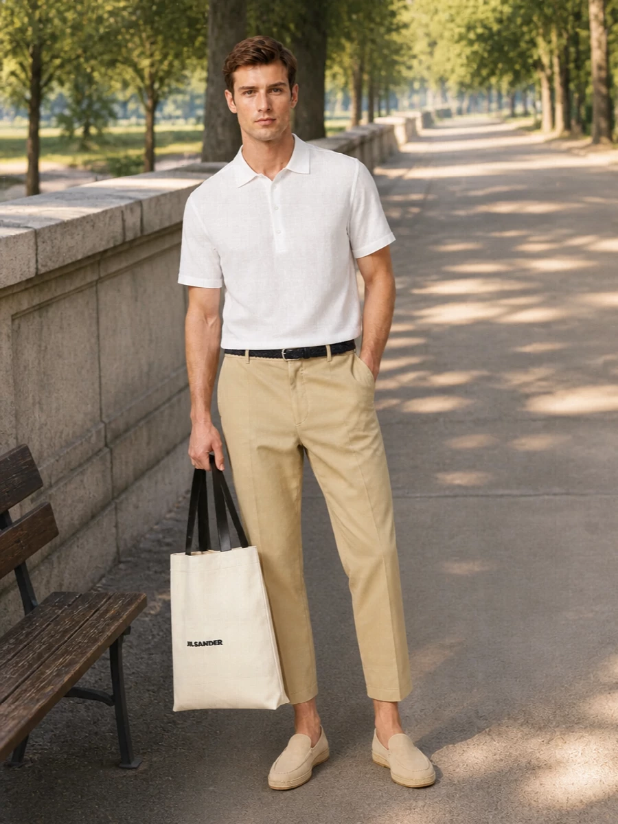 Barena cropped trousers tods suede summer outfit