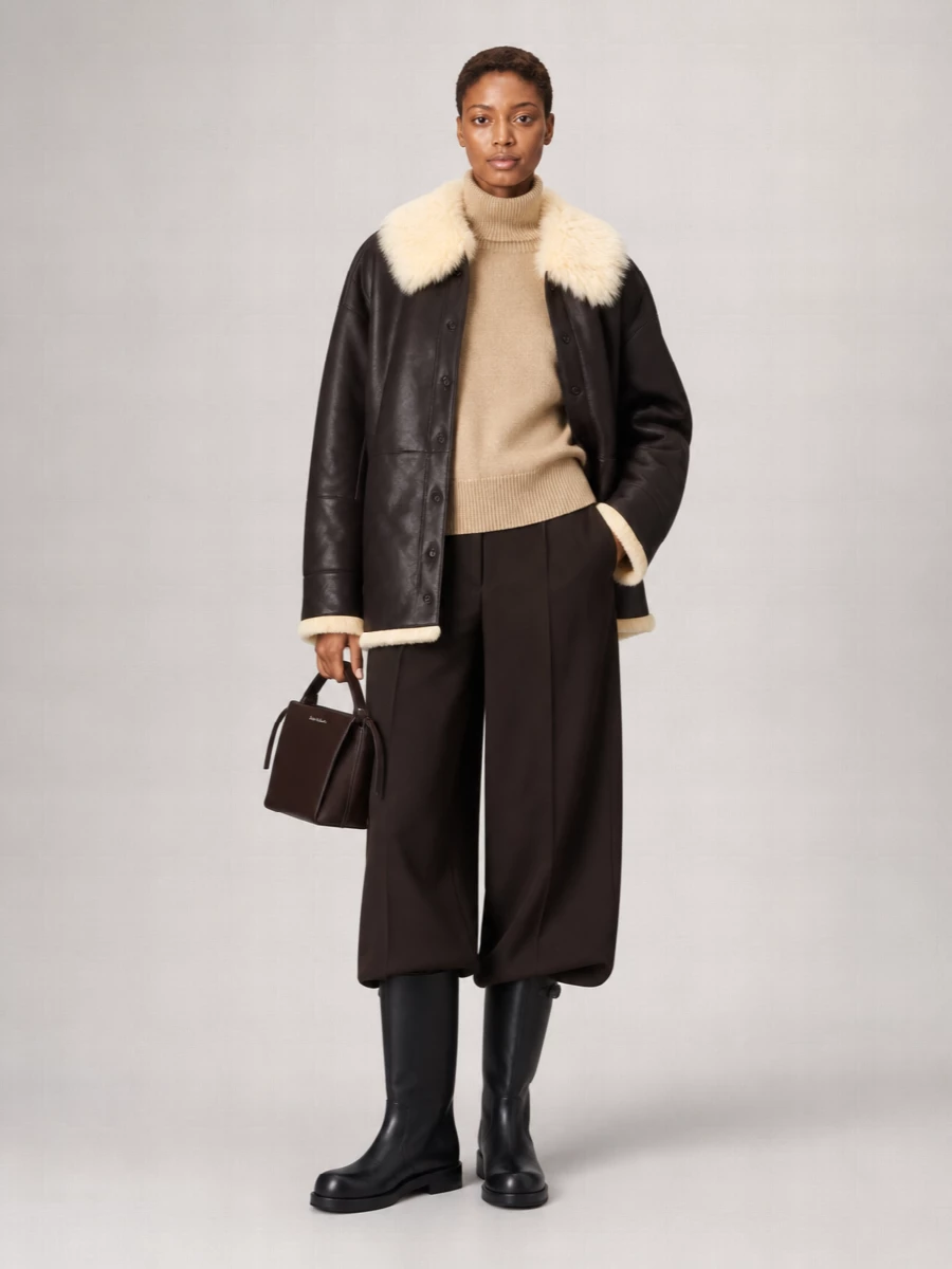 Acne Studios Shearling Leather Jacket