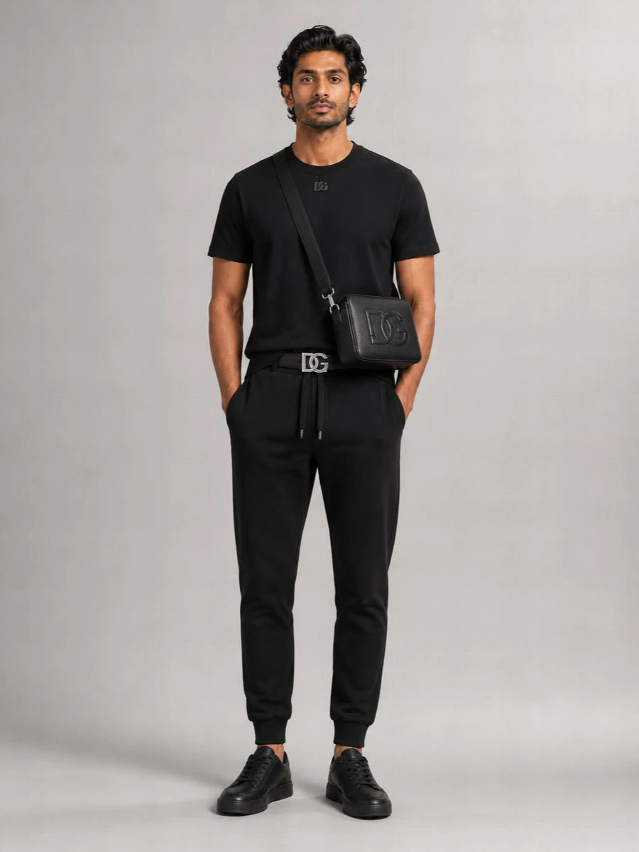 Dolce&Gabbana Cotton Jersey Tapered Track Pants